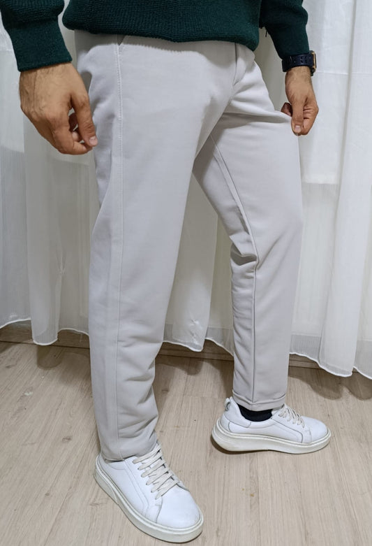 Erkek slim fit likralı kumaş jogger pantolon